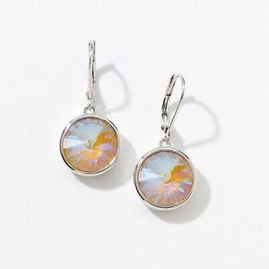 Touchstone By Swarovski LuLu Ochre gently used LuLu earrings. Rhodium plating.